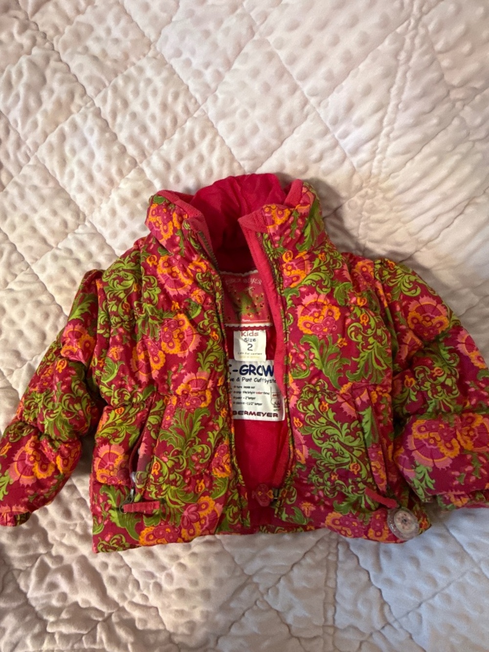 Obermeyer I-Grow size 2 girls jacket